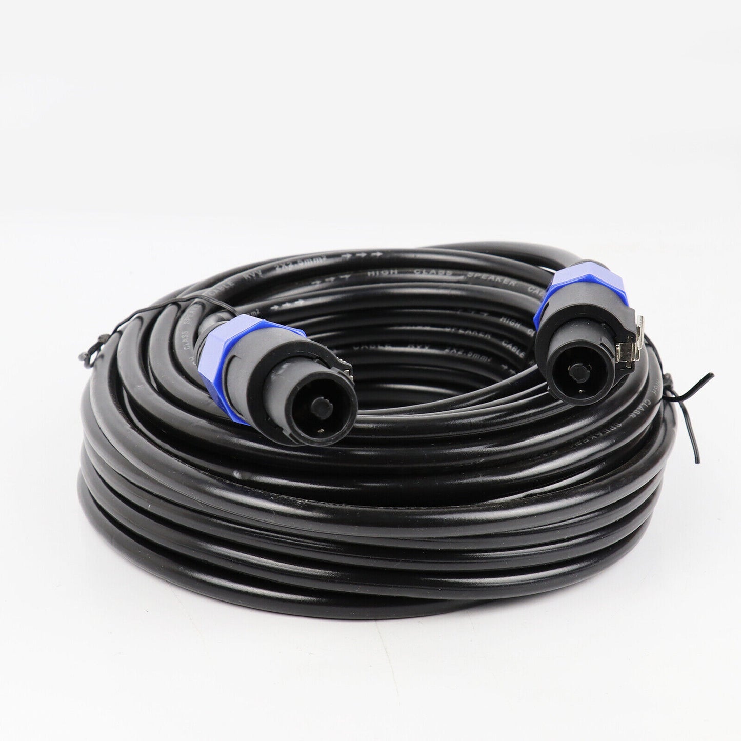 15Meter Speakon to Speakon Cables Wire Professional Speaker Audio Amplifier Cord