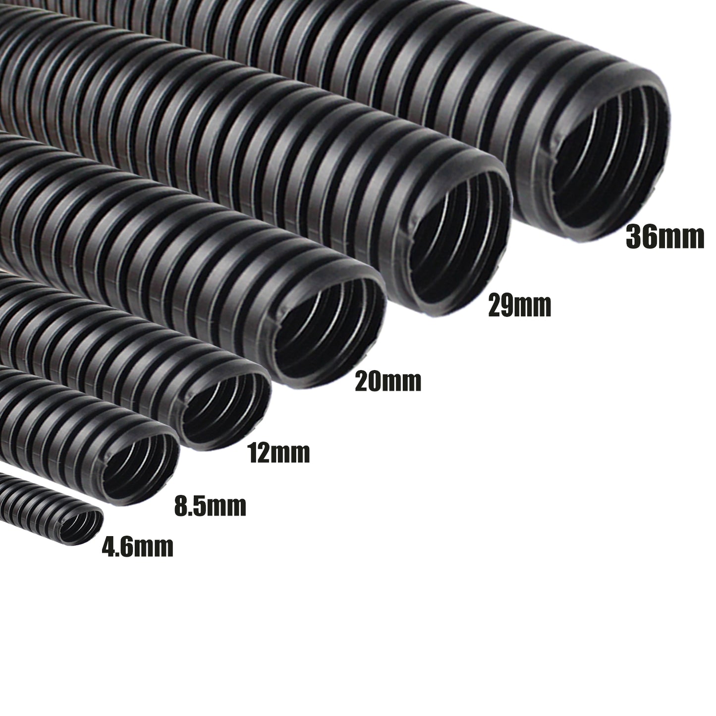 Split Cable Tubing Wire Loom Management Cords Protector Holding Vehicle Wiring