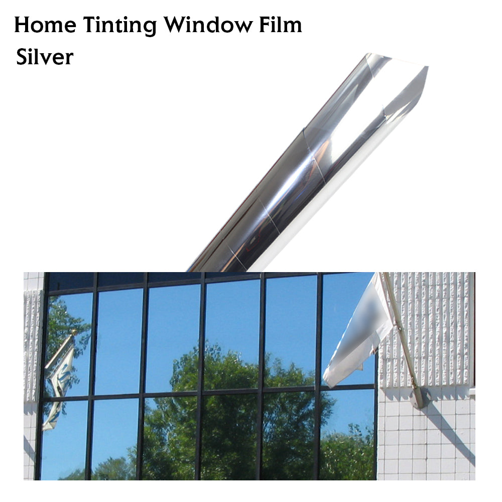 100cm Width Heat Reduction UV Block Window Film Privacy One Way Mirror Glass Tint Removable