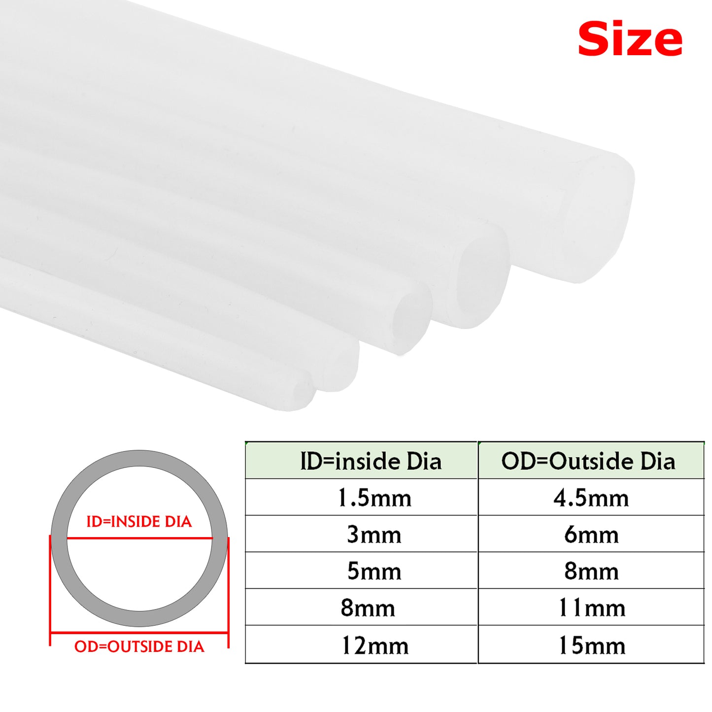 High Temp Soft Hose Food Grade Silicone Rubber Tubing Air/Water/Food/Beverage AU