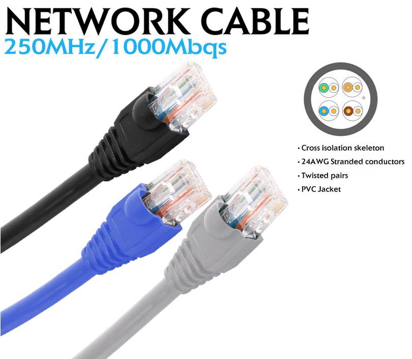 Cat 6 Patch Cable Ethernet Network Internet Lead NBN router XBOX PS4 1000Mbqs