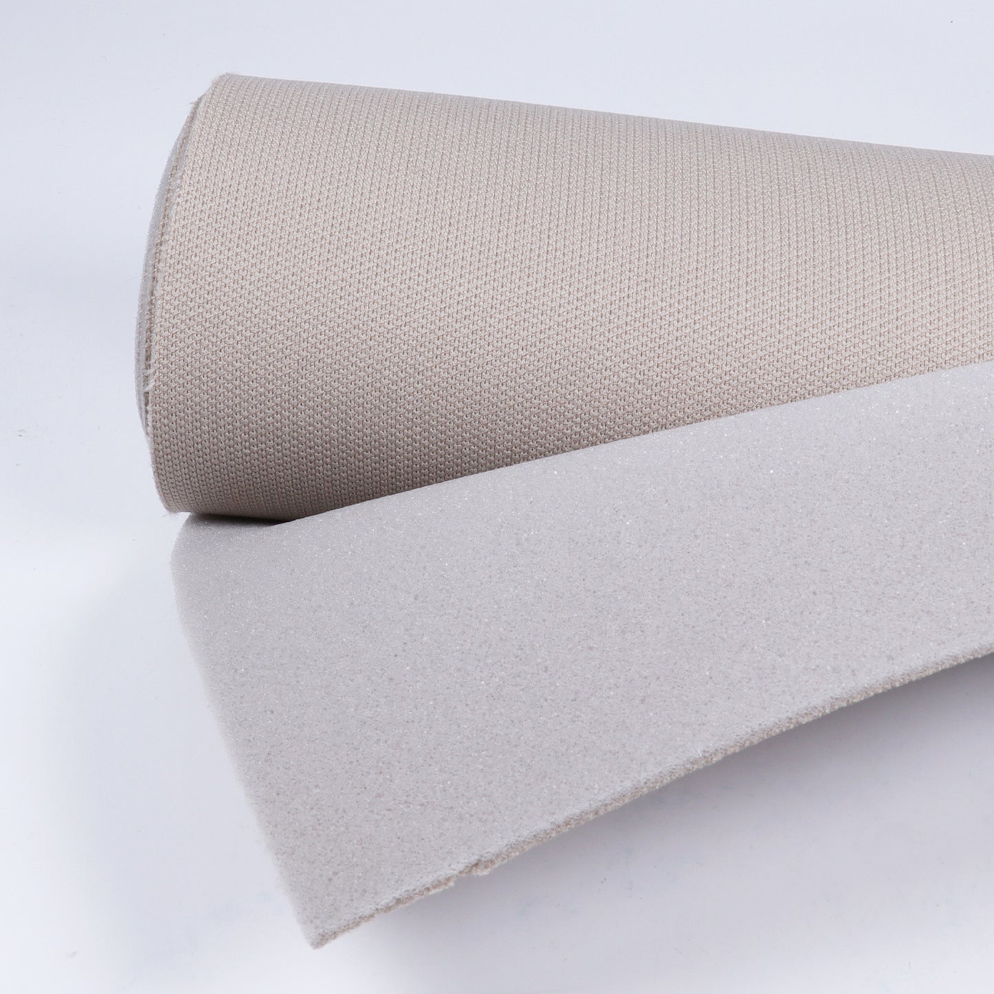 Foam Headliner Fabric Flat Knit Car Roof Lining Materials Replace Sag-Flat Knit Gray Beige