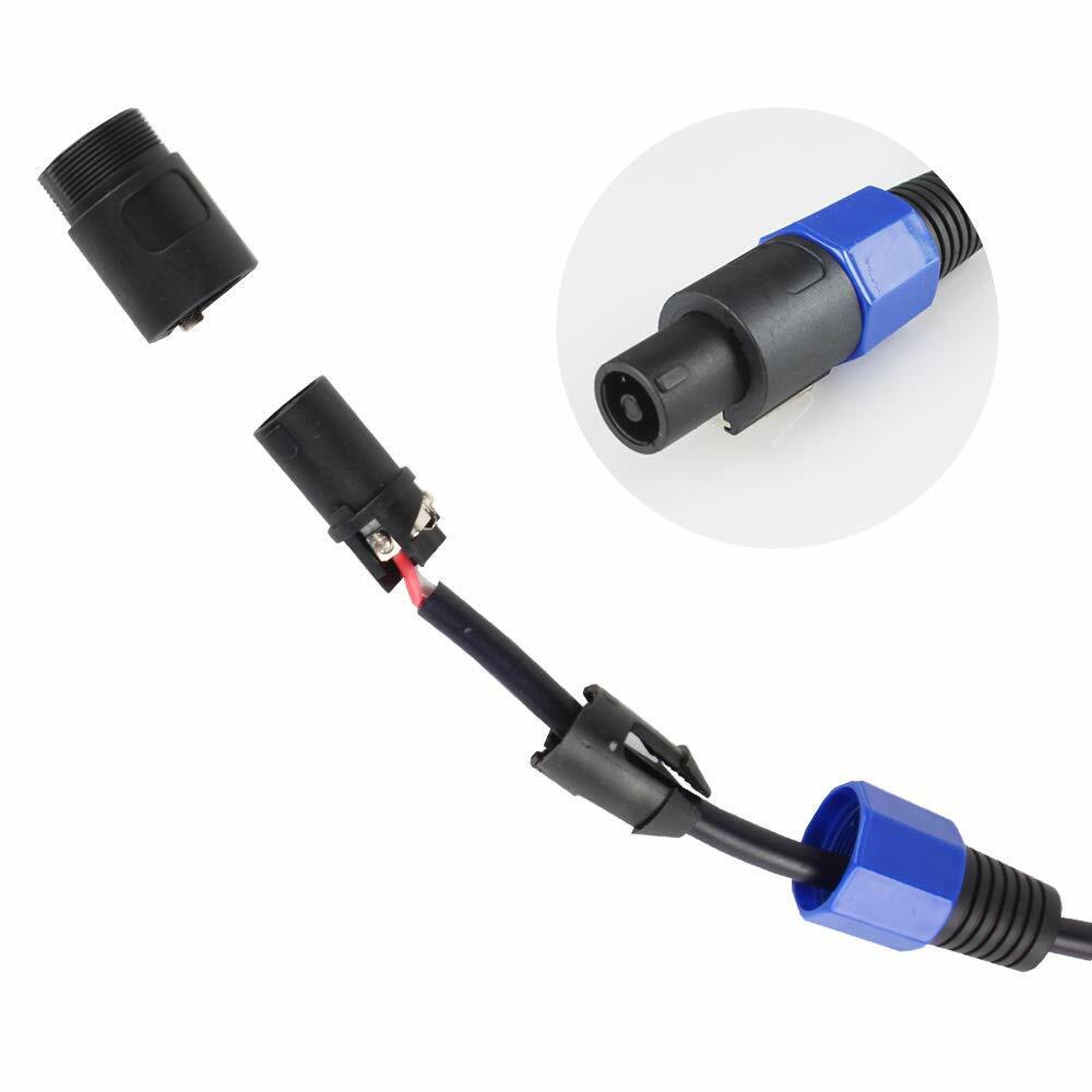 15Meters Speakon to Speakon Cable Speaker Amplifier Wire Extension Cord 3PCS