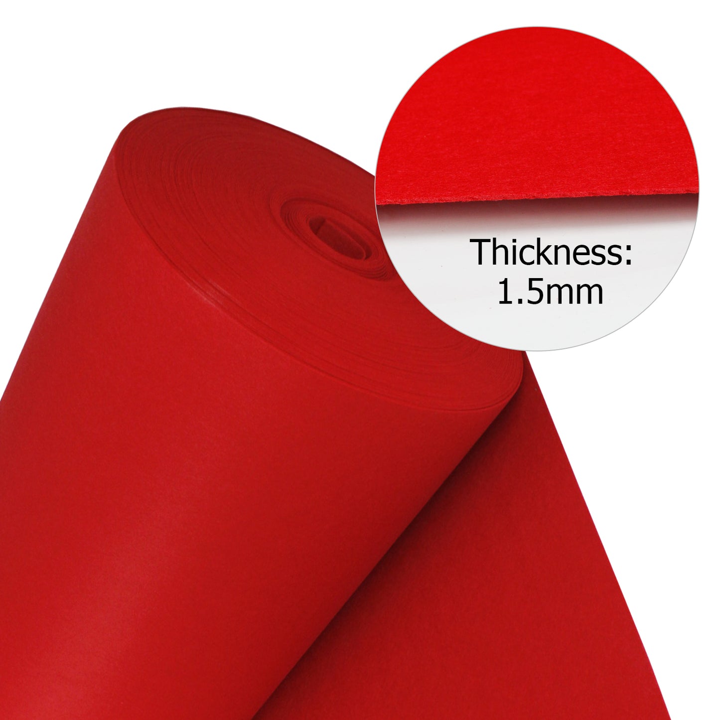 Marine Deck Car Van Carpet Underfelt Underlay Garage Floor Non-Slip Repels Dirty —— Red Color