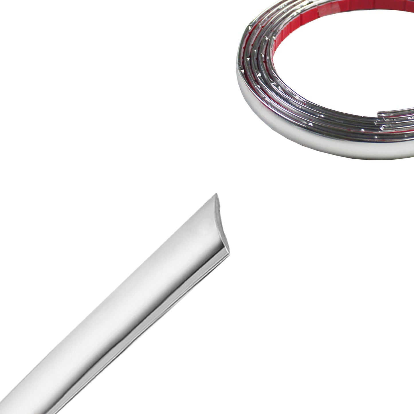 Soft Chrome Molding Trim For Auto Body Windows Trunk Scratchproof Strip 8mm~40mm