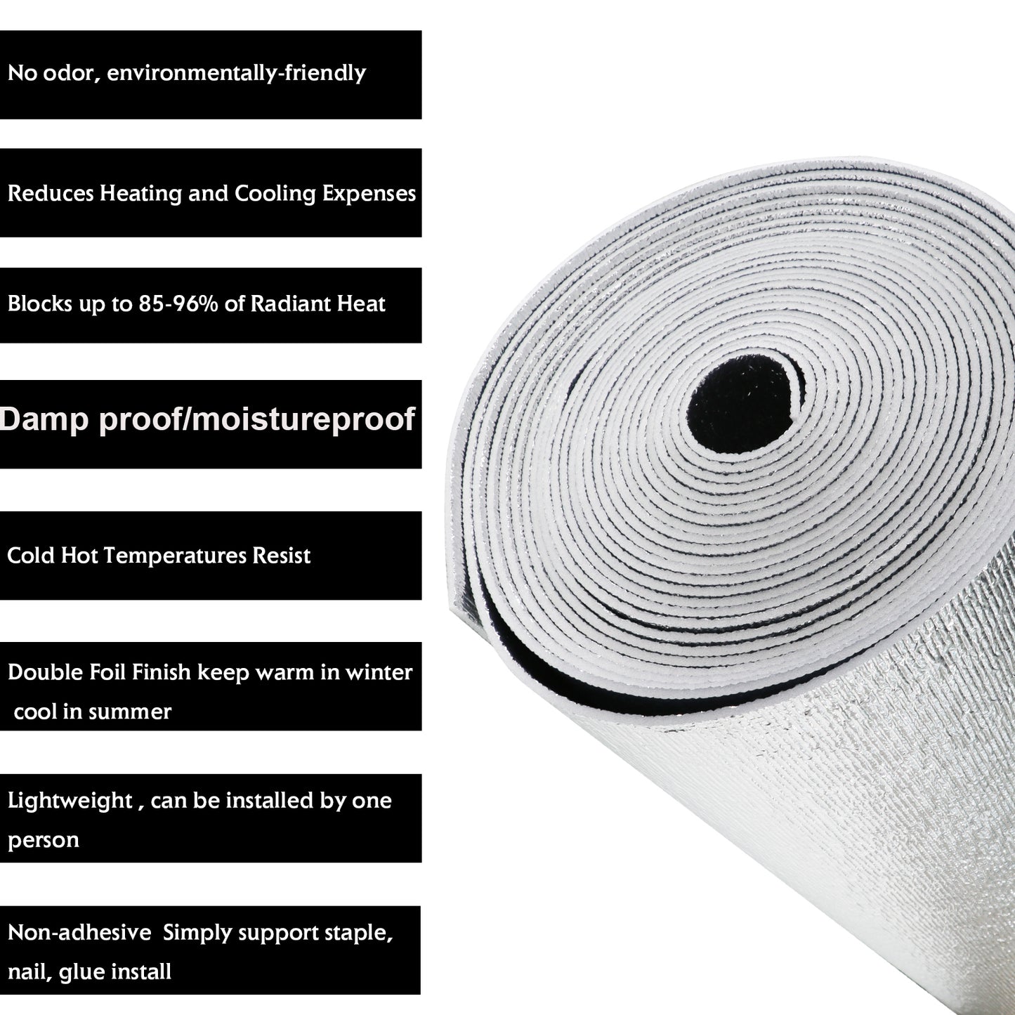 Heat Barrier Refletive Foil Foam EPE Car Truck Camper Window Roof Insulation MAT