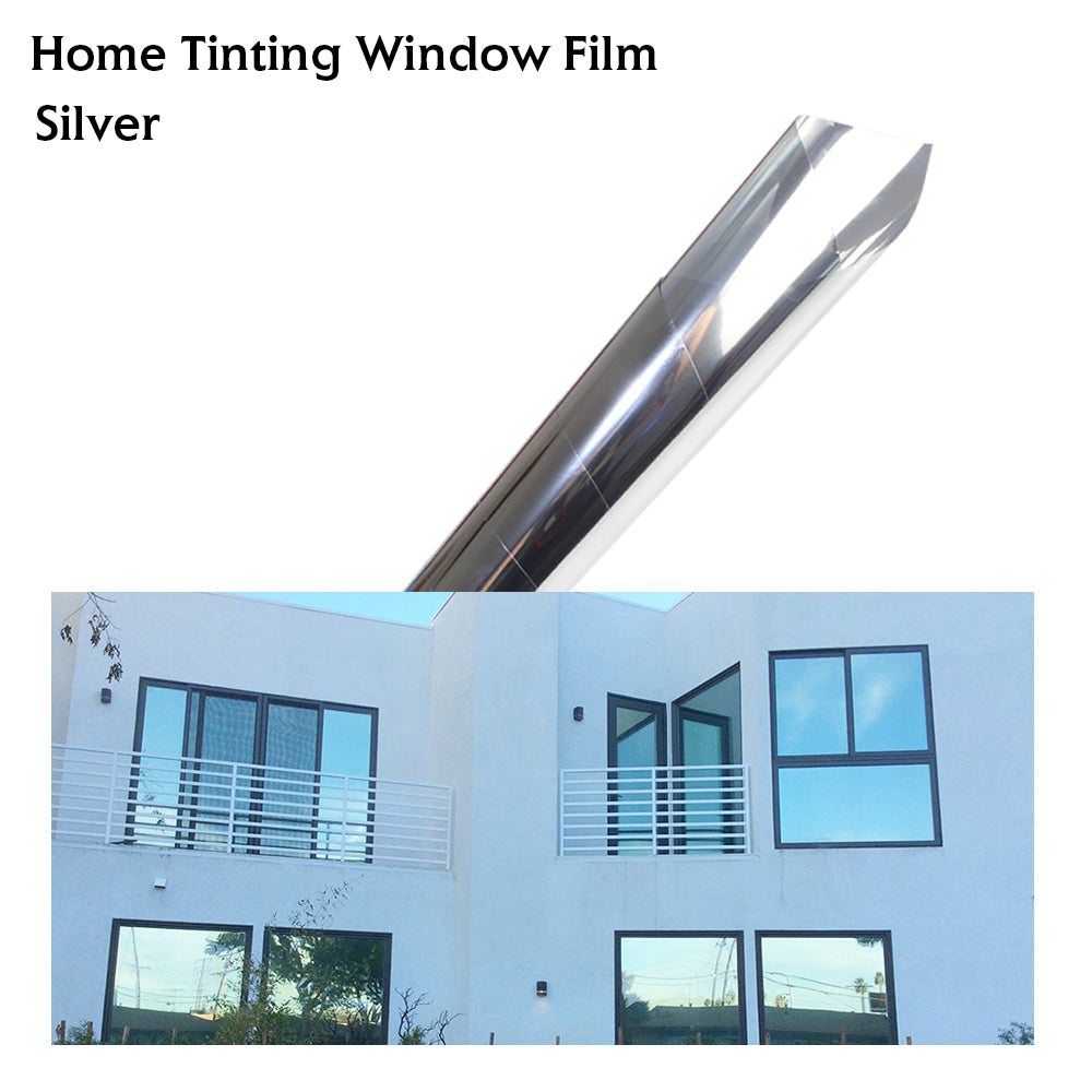 100cm Width Heat Reduction UV Block Window Film Privacy One Way Mirror Glass Tint Removable