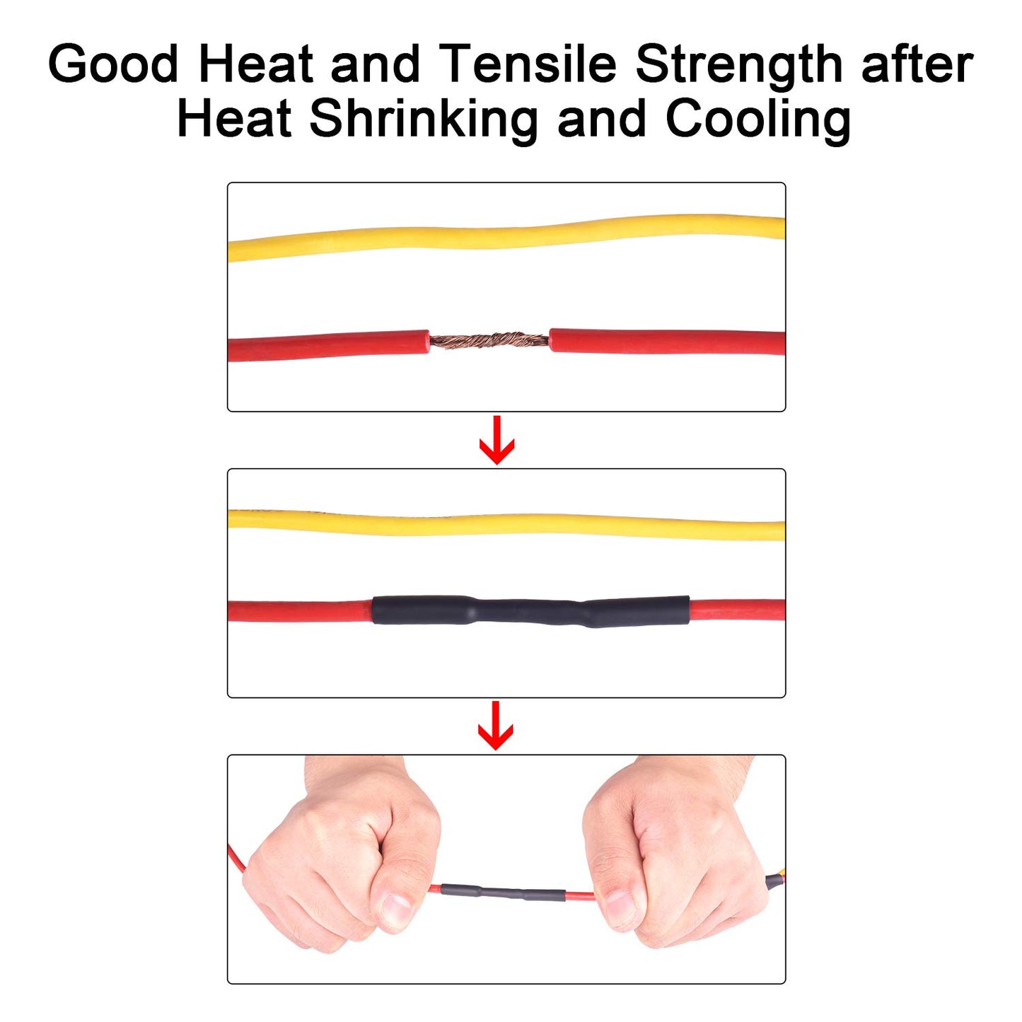 Marine Grade 4:1 Heat Shrink Tube Dual Wall Heat Shrink Tubing Glue Inside Fast Wrap