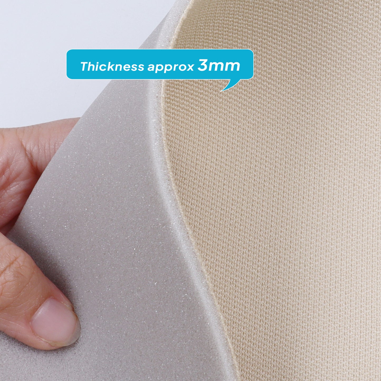 Foam Headliner Fabric Flat Knit Car Roof Lining Materials Replace Sag-Flat Knit Beige