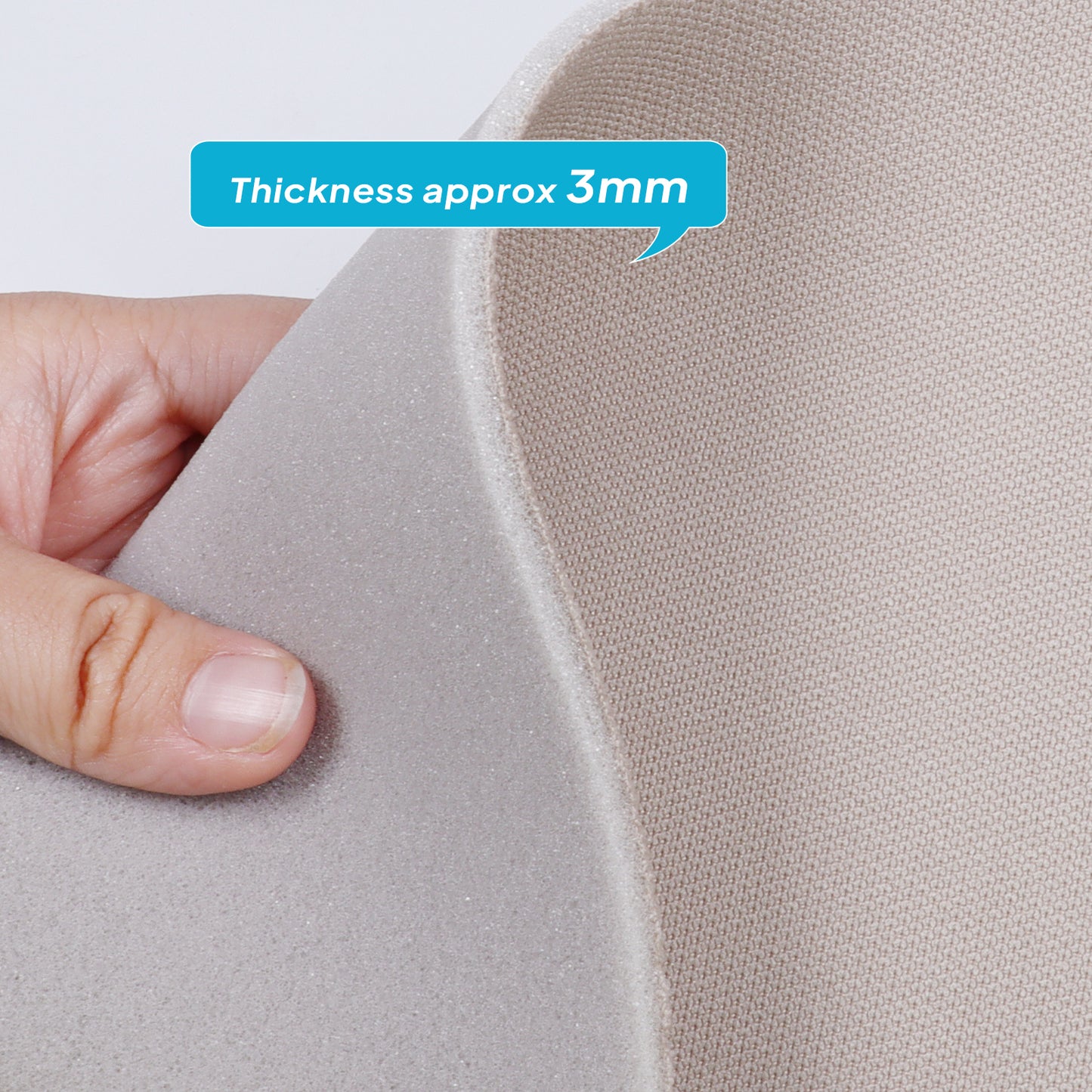 Foam Headliner Fabric Flat Knit Car Roof Lining Materials Replace Sag-Flat Knit Gray Beige