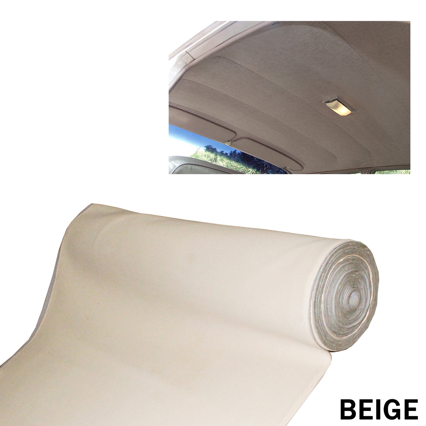 Car Headliner Fabric Replacement Repair Sagging Enhance Interior Roof Liner Foam