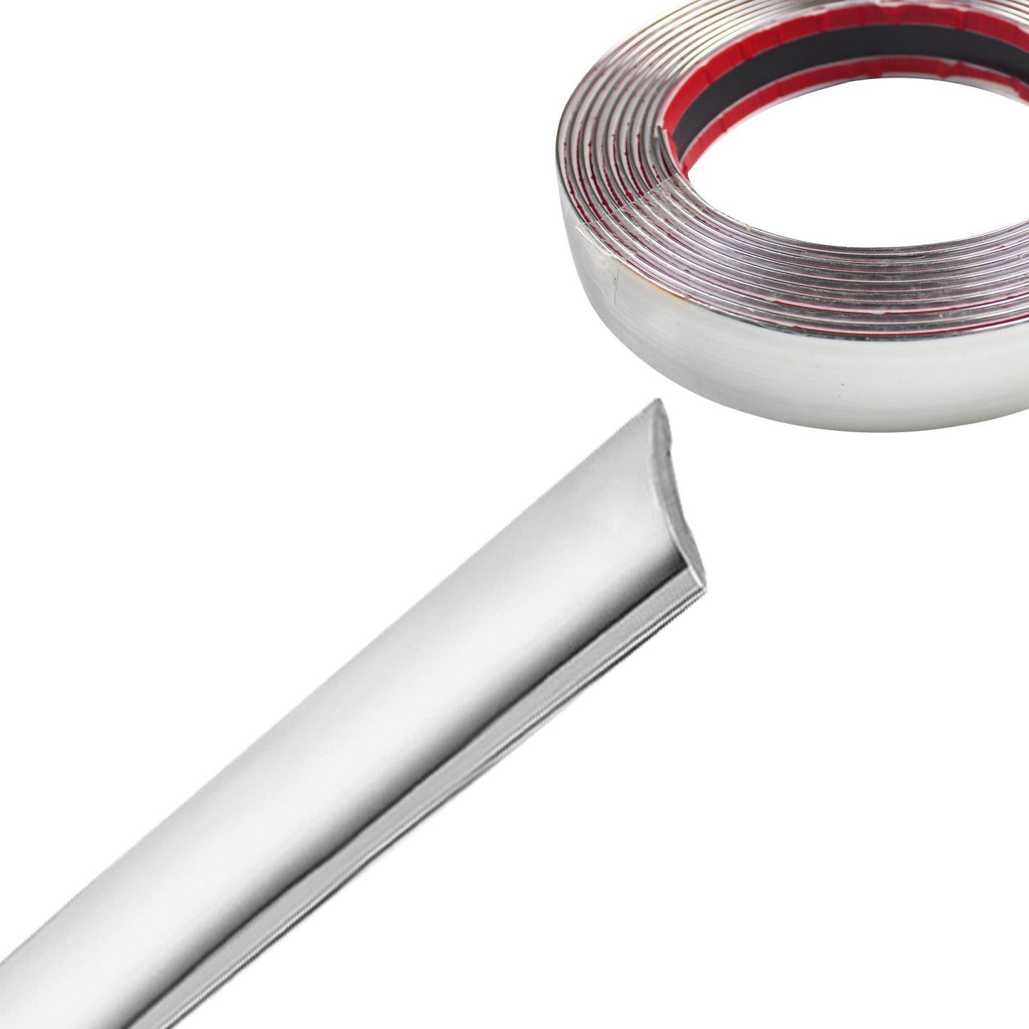Soft Chrome Molding Trim For Auto Body Windows Trunk Scratchproof Strip 8mm~40mm
