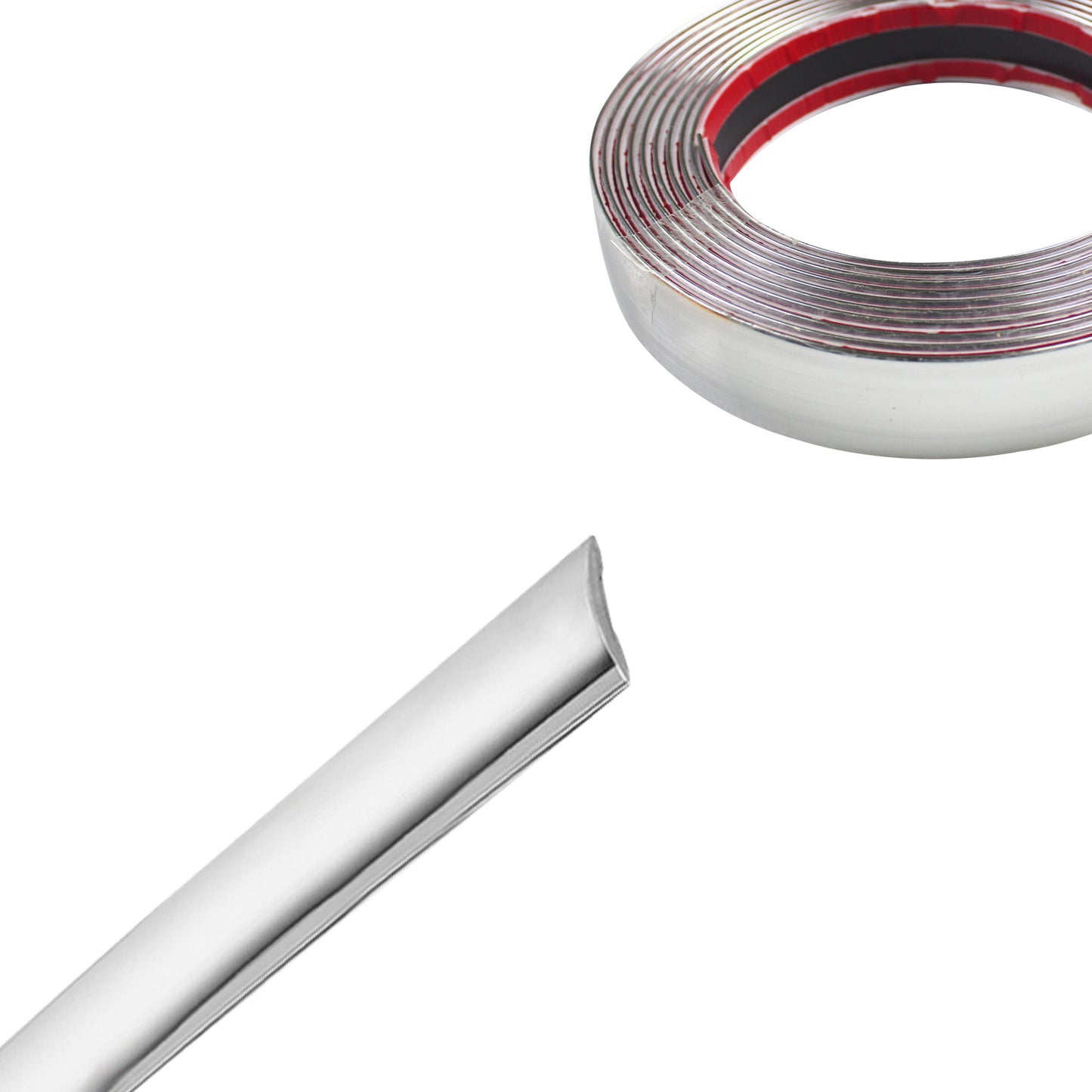 Soft Chrome Molding Trim For Auto Body Windows Trunk Scratchproof Strip 8mm~40mm