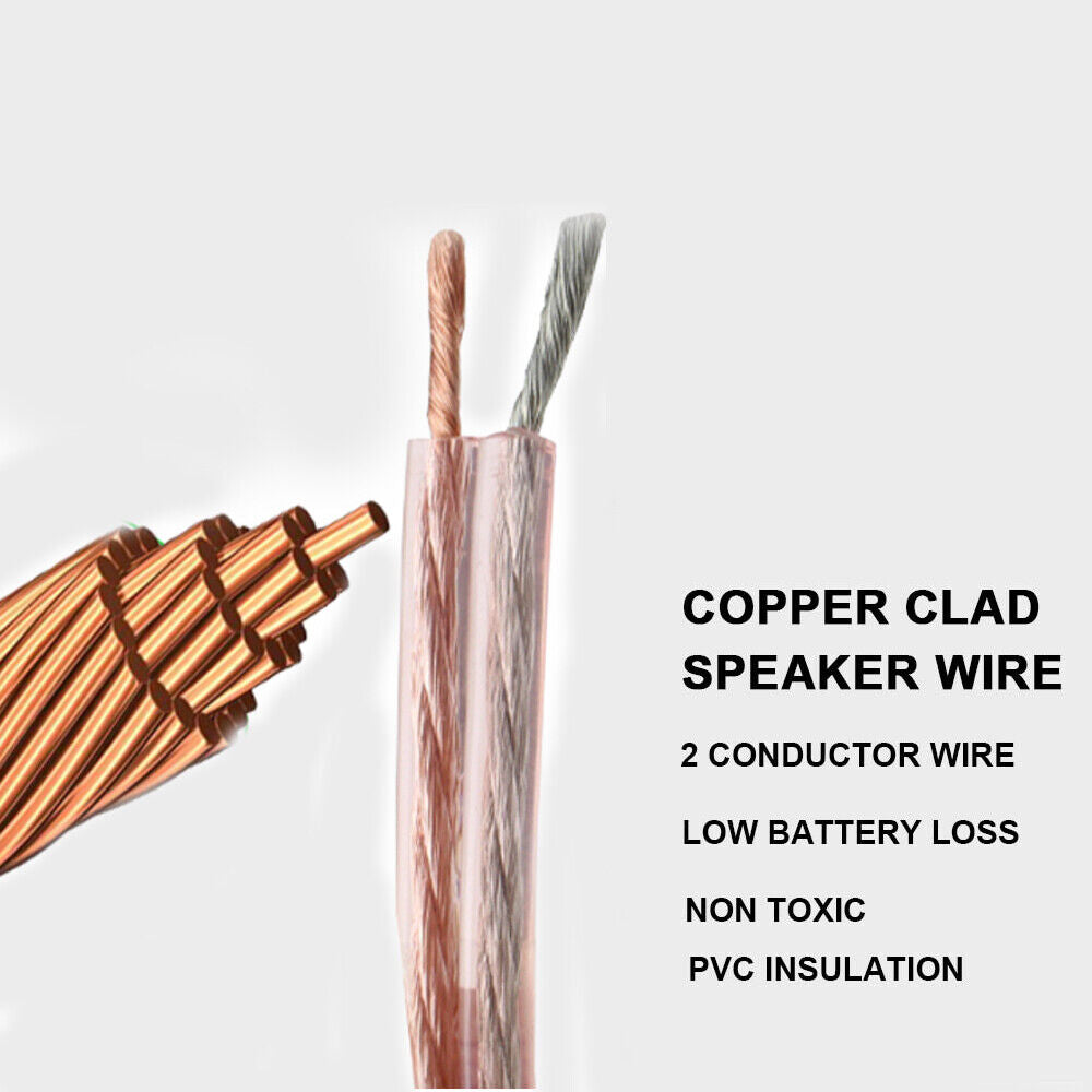 High Perferance Speaker Cables 2 Core OFC Acoustics Audio Lossless transmission