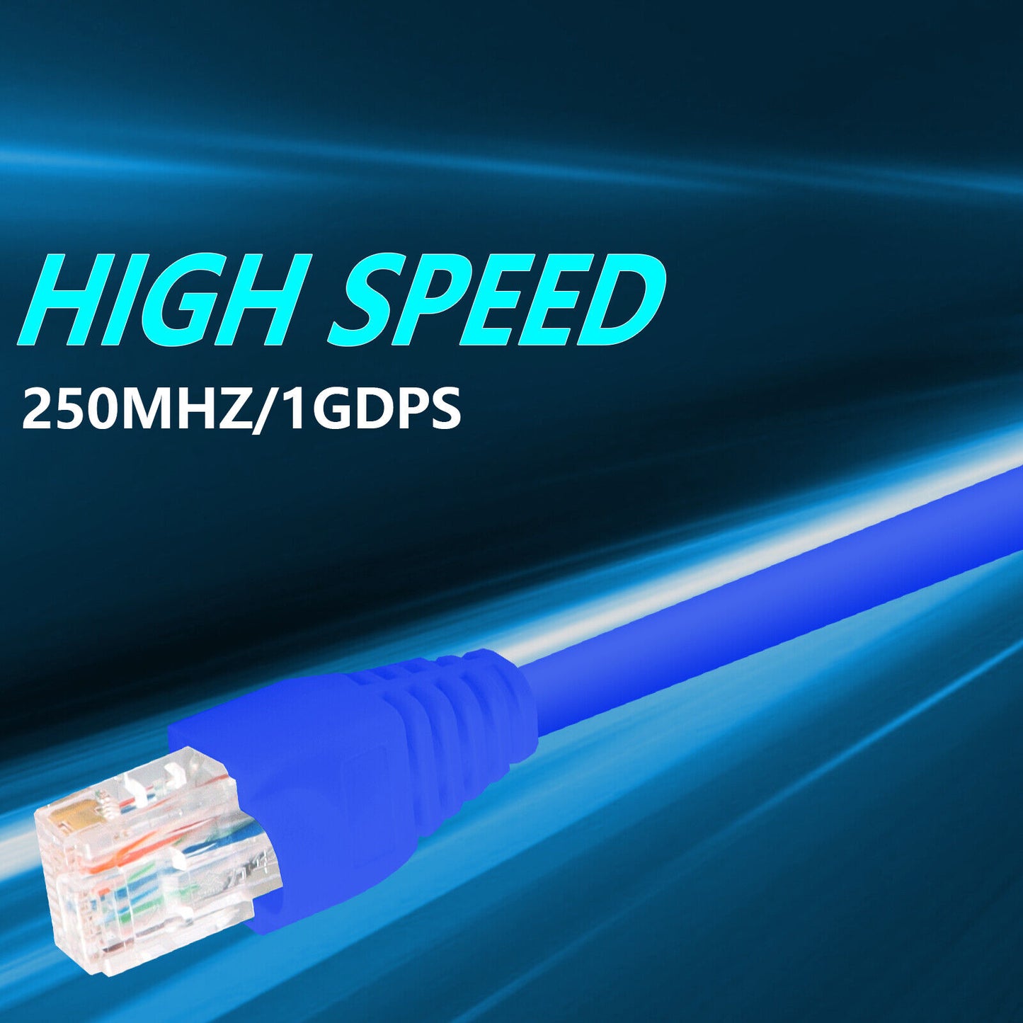 Cat6 Ethernet Network LAN Cable Faster Connection Shielded for Outdoor&Indoor