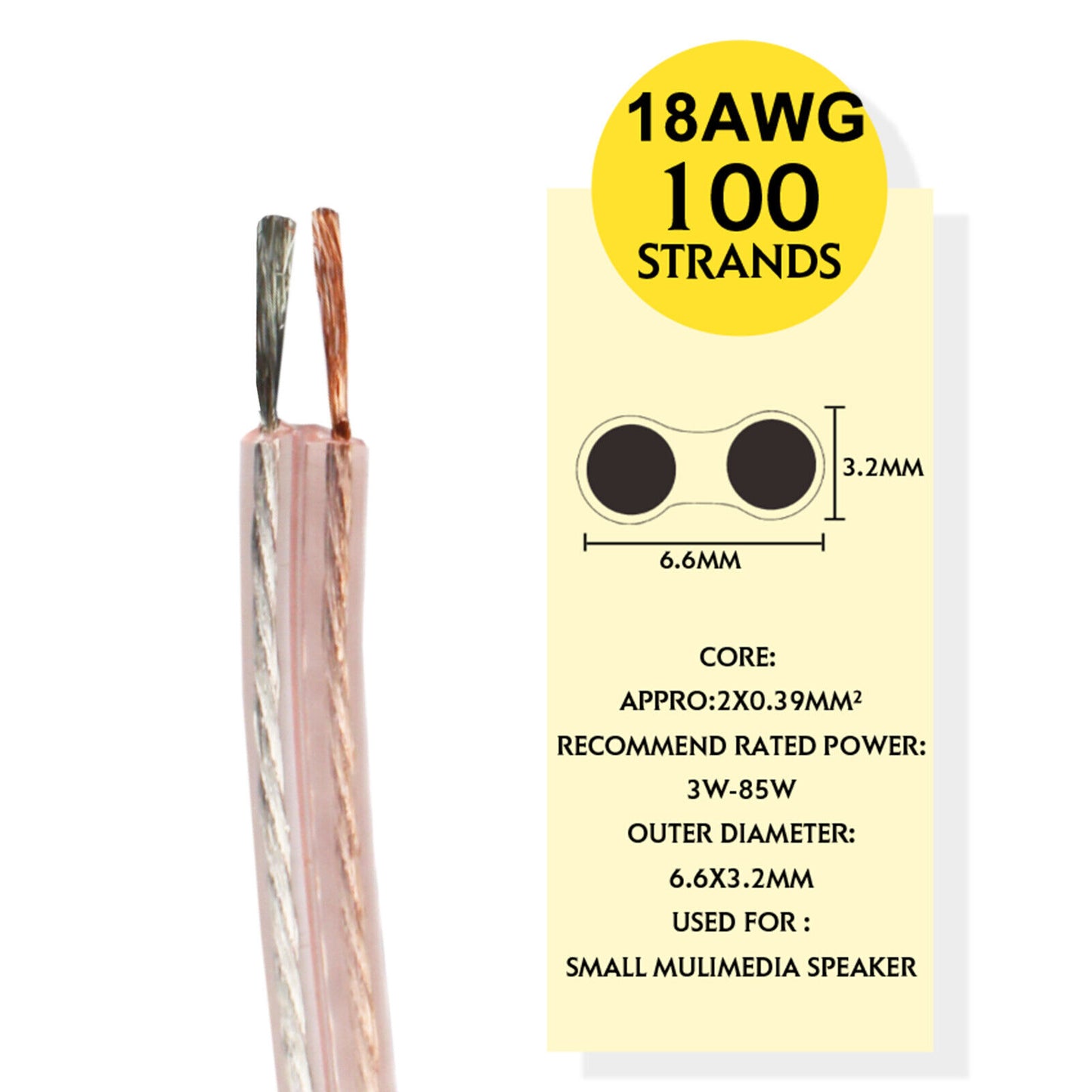OFC Audio Cable Speaker Wire 10 12 14 16 18AWG HI-FI Home Audio Sound Equipment