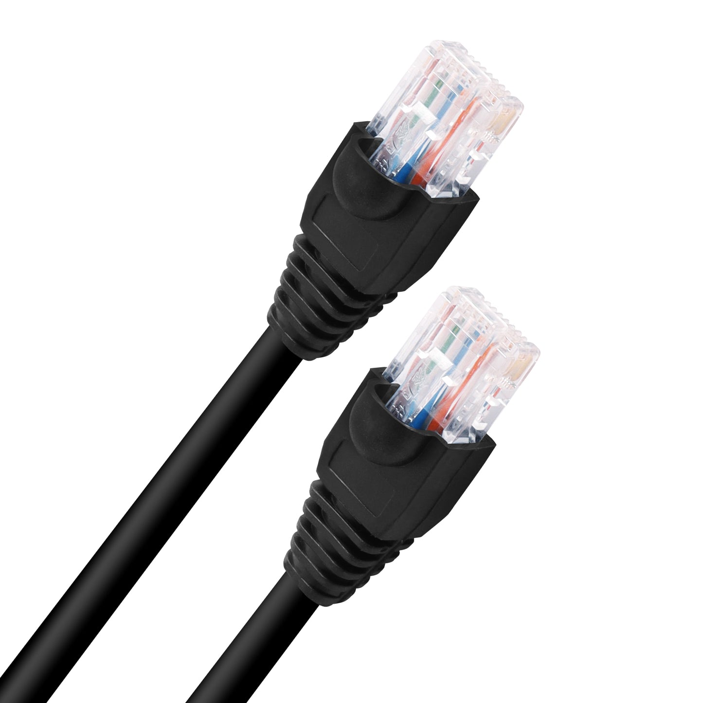 Cat6 Ethernet Network LAN Cable Faster Connection Shielded for Outdoor&Indoor Black-5.2M