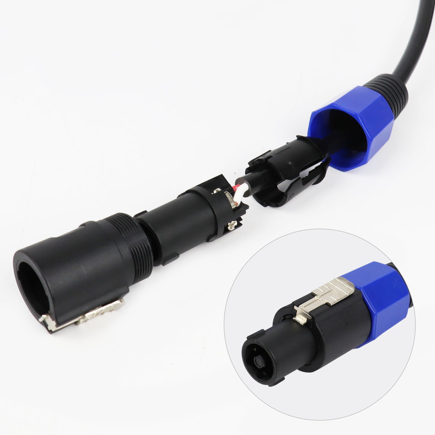 15M Speakon to Speakon Cables Wire Professional Audio Cord Extension Wire Female to Female Connector