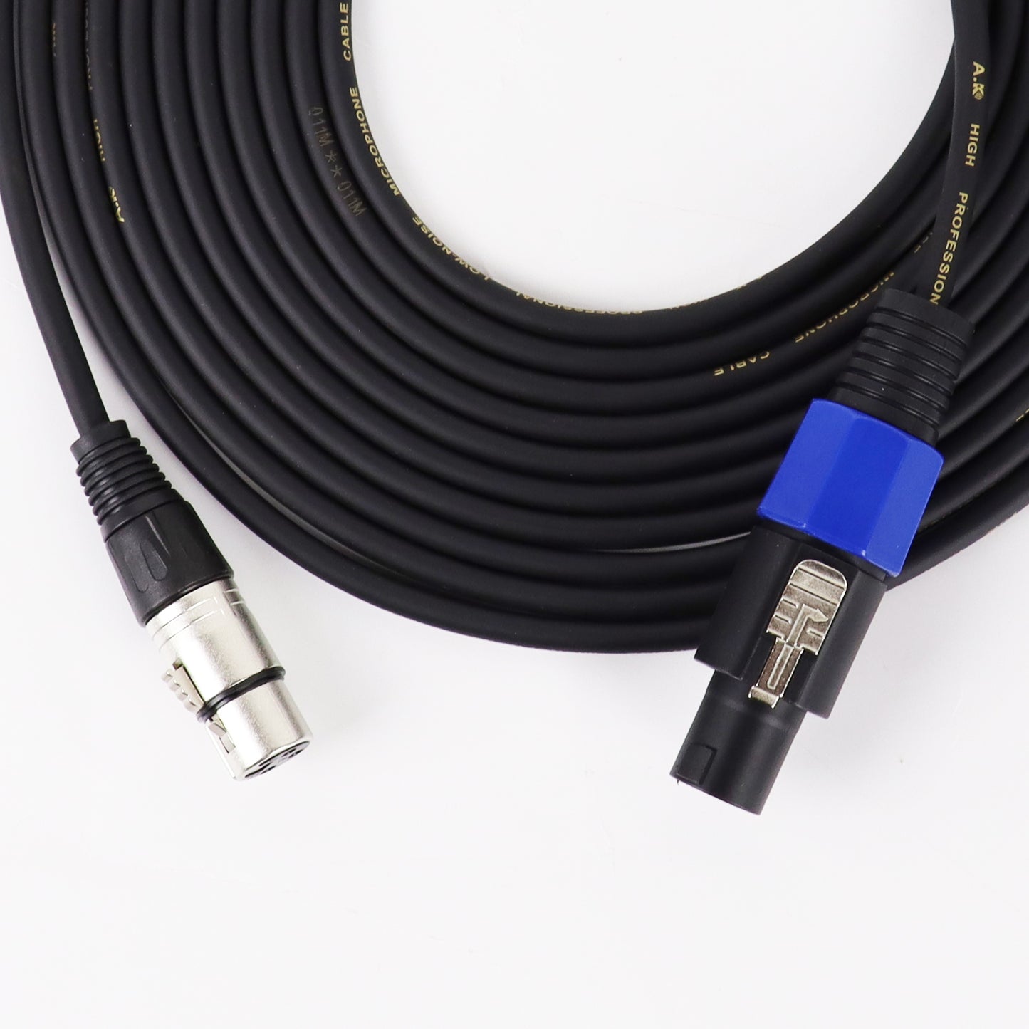 3Meter Speakon Cables to XLR Patch Cord Extension Convert Wire