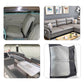 Waterproof Faux Leather Fabric Sheet Home Chair Sofa Lounge Couches Repair Patch-Gray/Grey