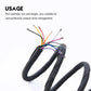 Split Braided Cable Sleeve Self-wrap Home Wire Management Automotive Industrial