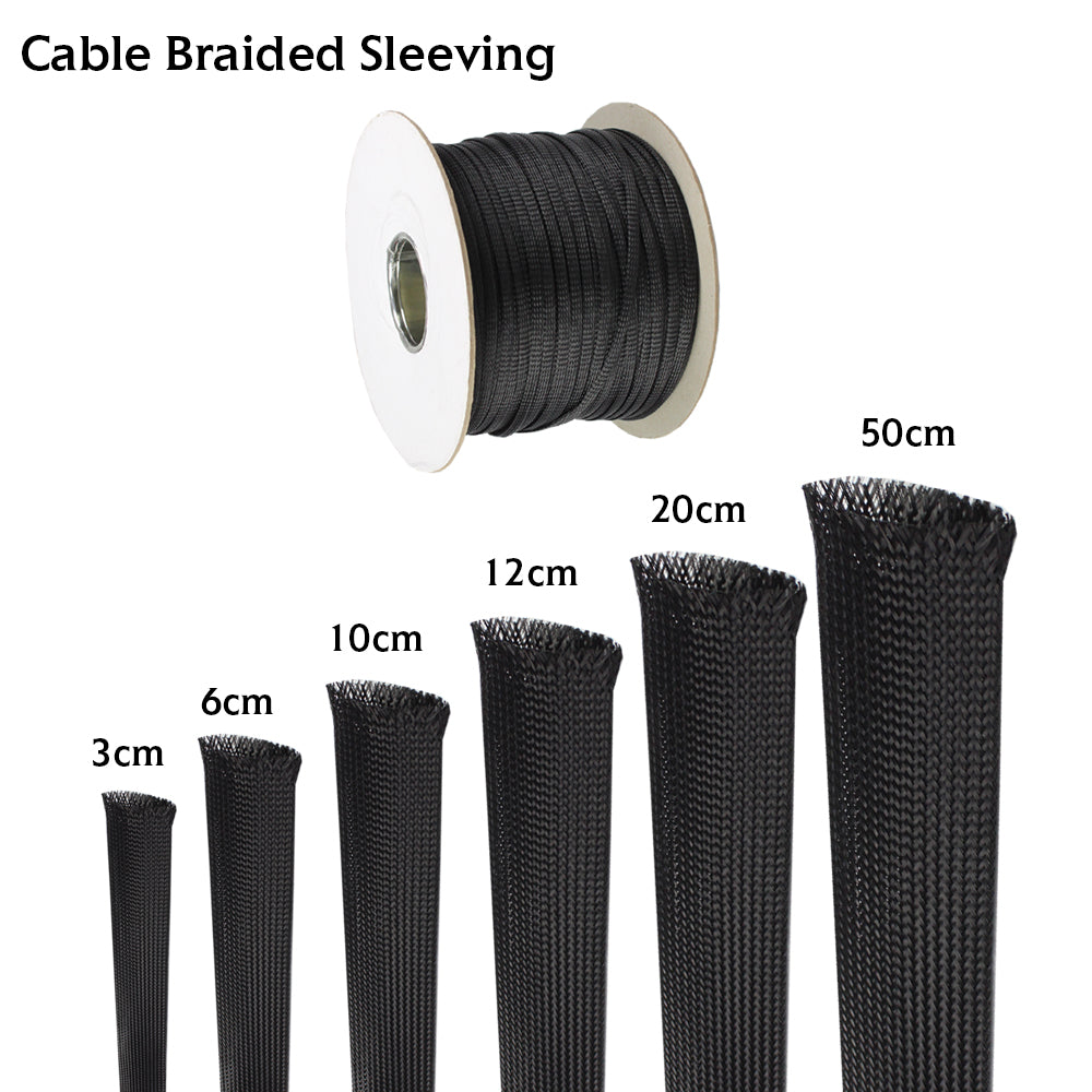 Expandable Braided Cable Sleeves Wrap Resit Temperature Changes/Abrasions/Chew