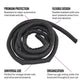 Split Braided Cable Sleeve Self-wrap Home Wire Management Automotive Industrial