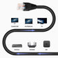 CAT6 Ethernet Network Lan Cable Data Patch Leads 1000Mbps Blue Black Grey