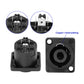 Speaker Plug Kit Set,4 pole Speakon Plug Connects and Speakon Socket for Audio