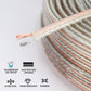 Speaker Wire OFC Oxygen-Free Copper Audio Cable 10 12 14 16 18 AWG Low Signal Loss for Car/Home Audio Sound Equipment(10 AWG - 10M)