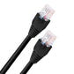 Cat6 Ethernet Network LAN Cable Faster Connection Shielded for Outdoor&Indoor Black-5.2M