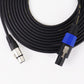 3Meter Speakon Cables to XLR Patch Cord Extension Convert Wire